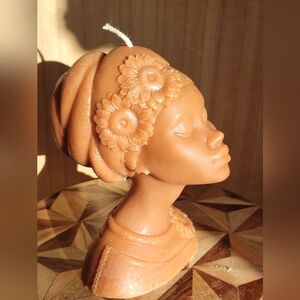 Black woman candle